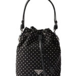 Prada Re-Nylon Mini-bag With Studs 1BE067 Black